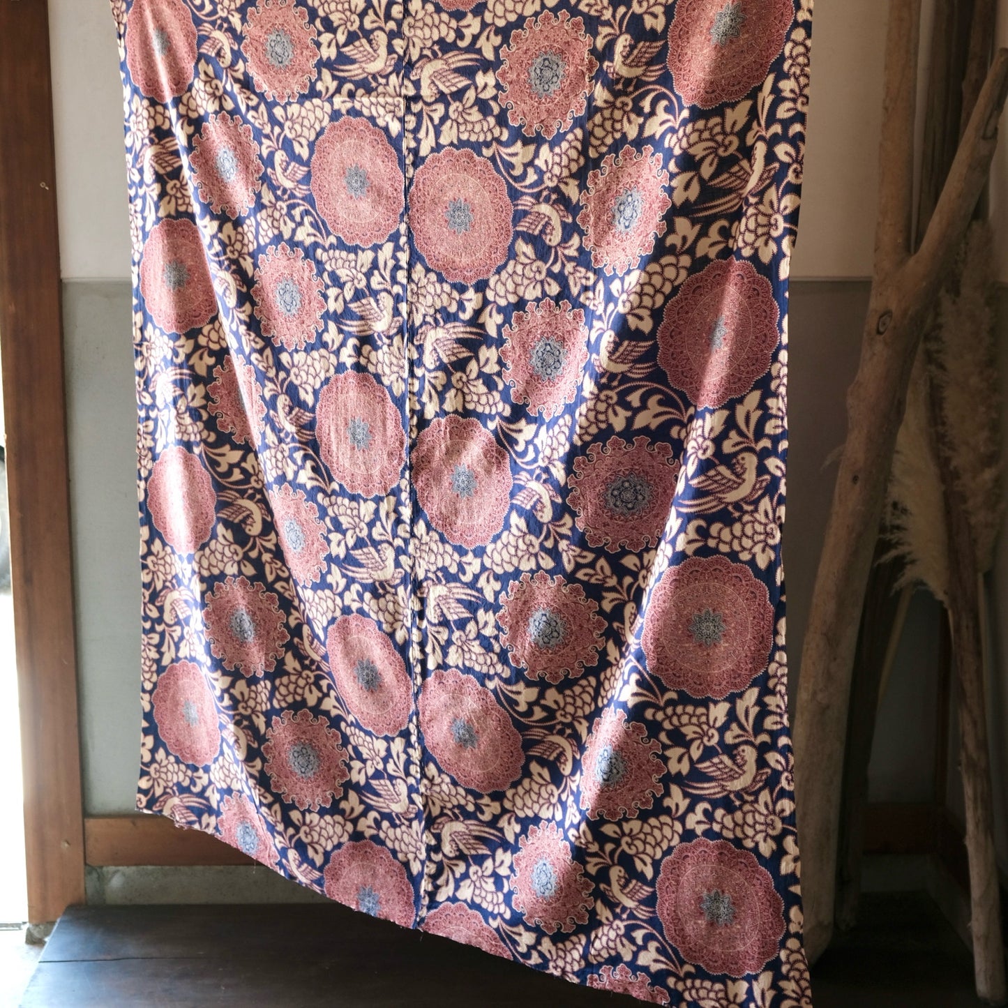 Vintage Japanese Sarasa calico cotton textile wasarasa (b-42)
