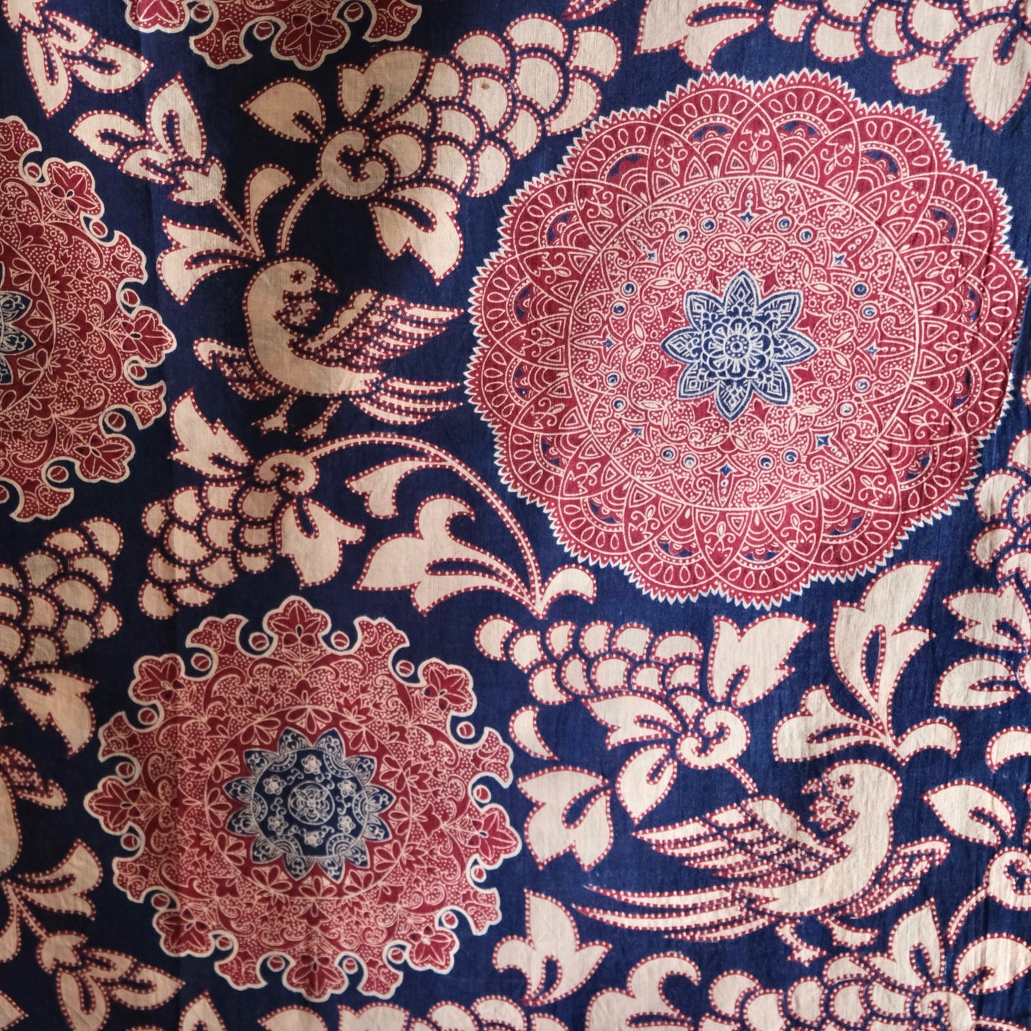 Vintage Japanese Sarasa calico cotton textile wasarasa (b-42)