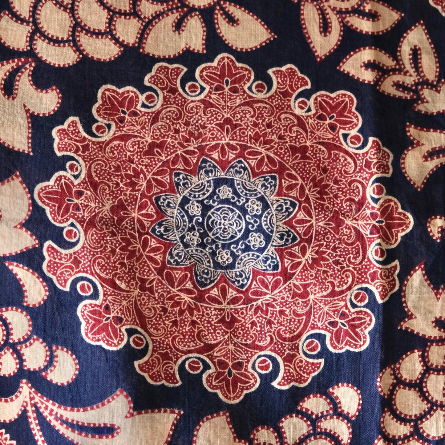 Vintage Japanese Sarasa calico cotton textile wasarasa (b-42)