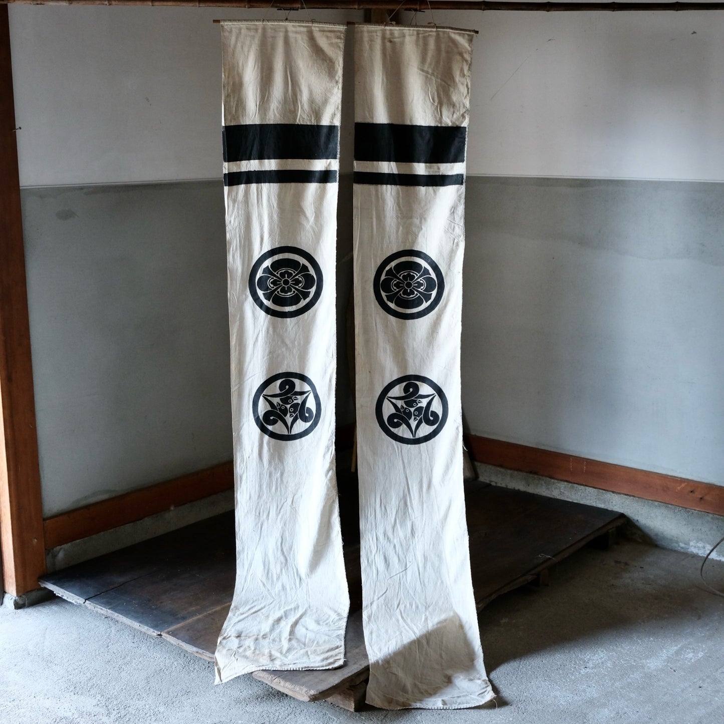 Vintage Japanese banner for Children's Day set display tapestry Noren wall hanging(b-55)