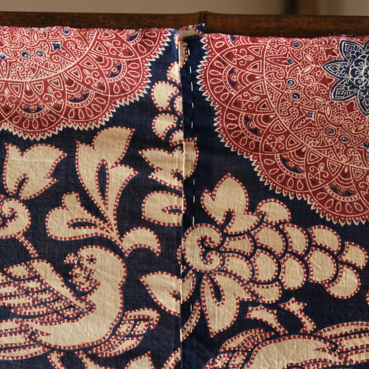 Vintage Japanese Sarasa calico cotton textile wasarasa (b-42)