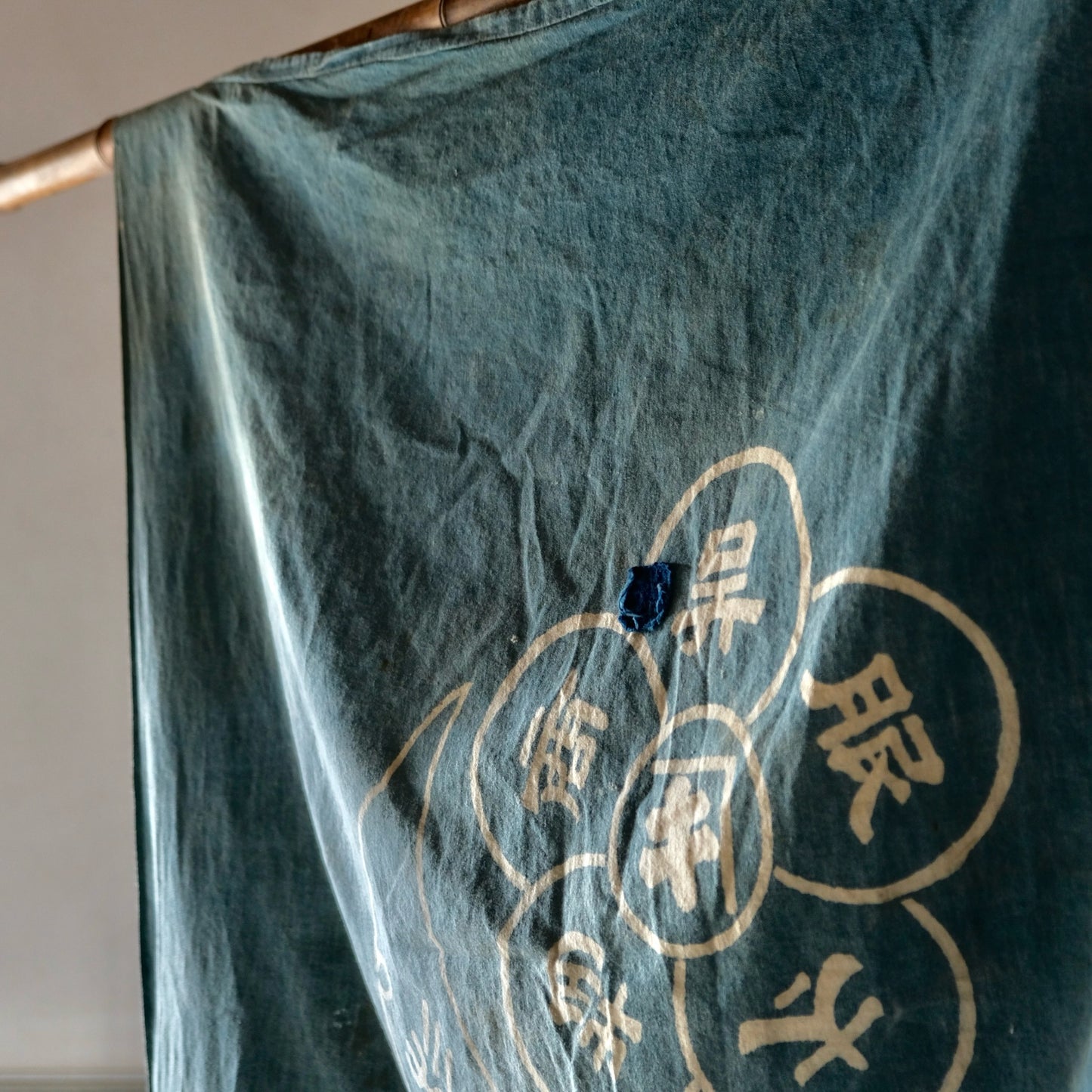 Vintage Japanese Furoshiki draper indigo dyed cotton textile tapestry(b-8)