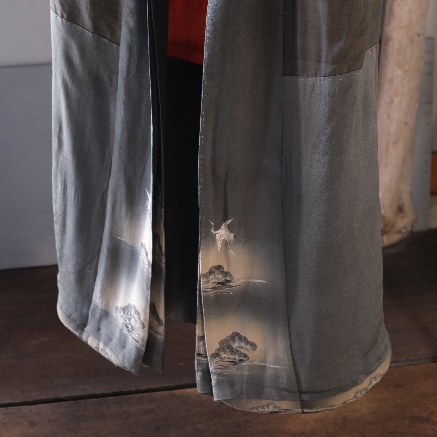 Vintage Japanese Edo-chiri silk kimono