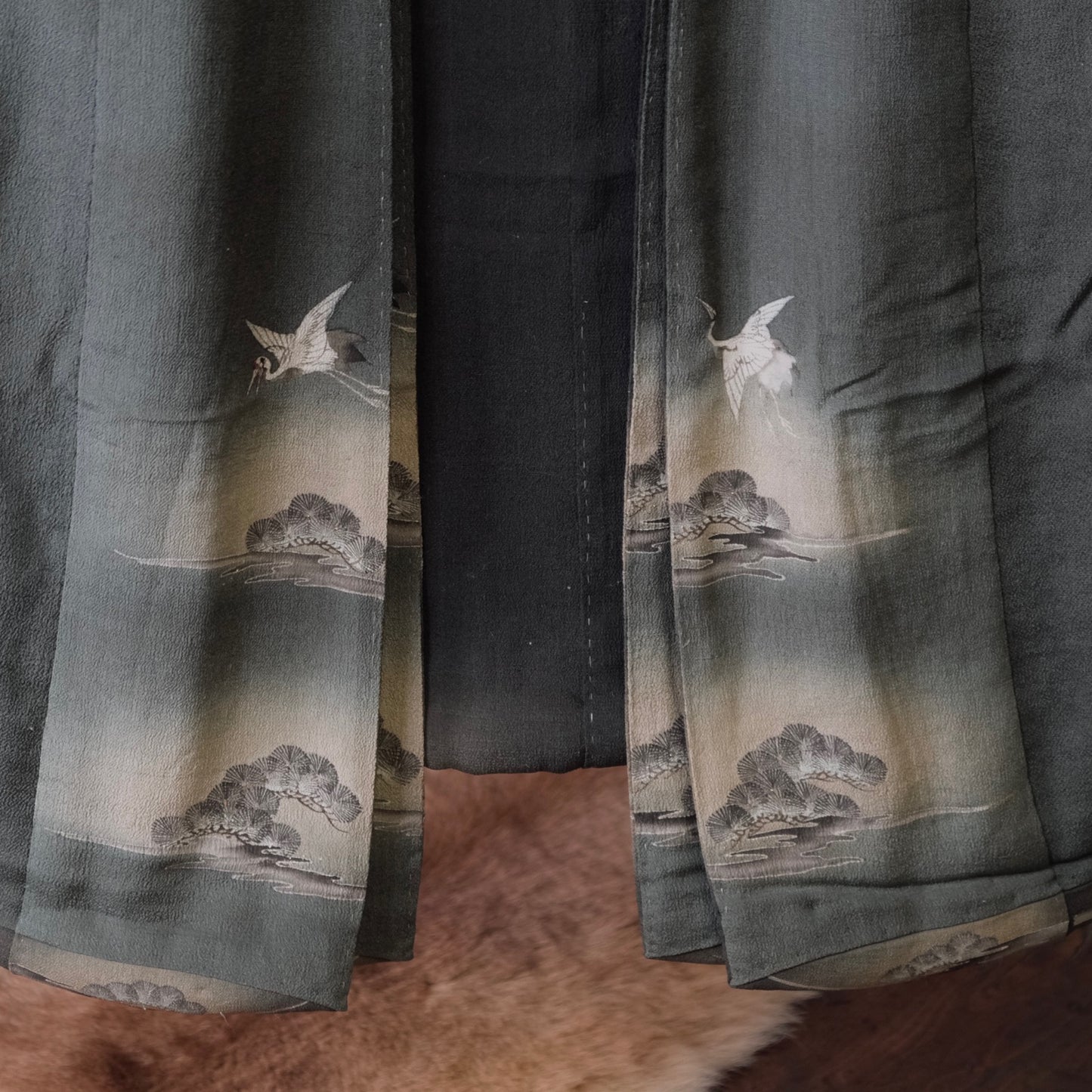 Vintage Japanese Edo-chiri silk kimono