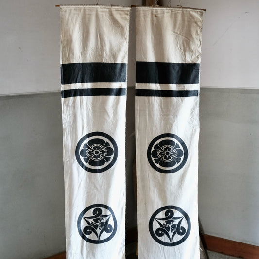 Vintage Japanese banner for Children's Day set display tapestry Noren wall hanging(b-55)