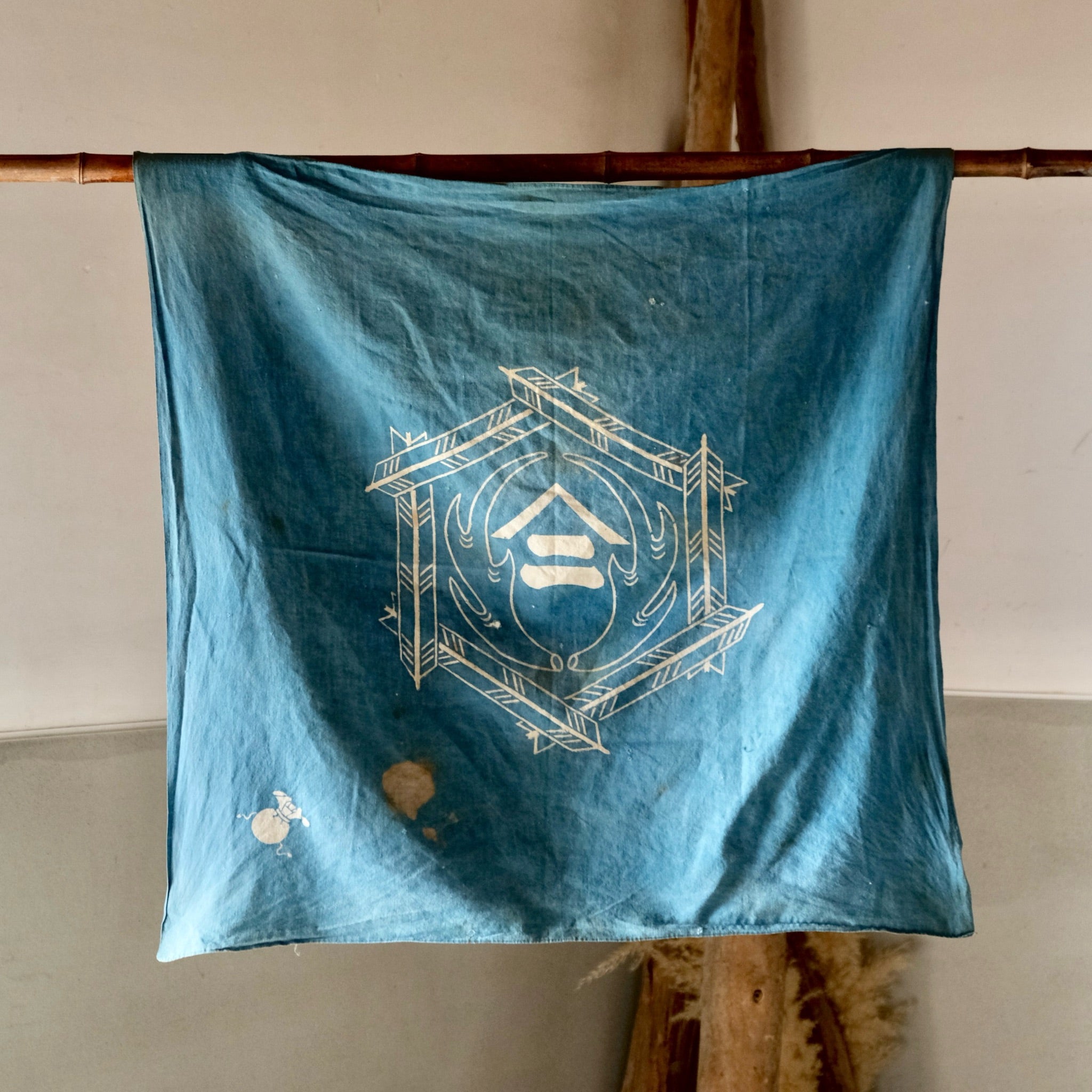 8幅 特大の襤褸 (裏側 )　ボロ　らんる　boro japan vintage 8幅 特大の襤褸 (裏側 )ボロらんるboro japan vintage