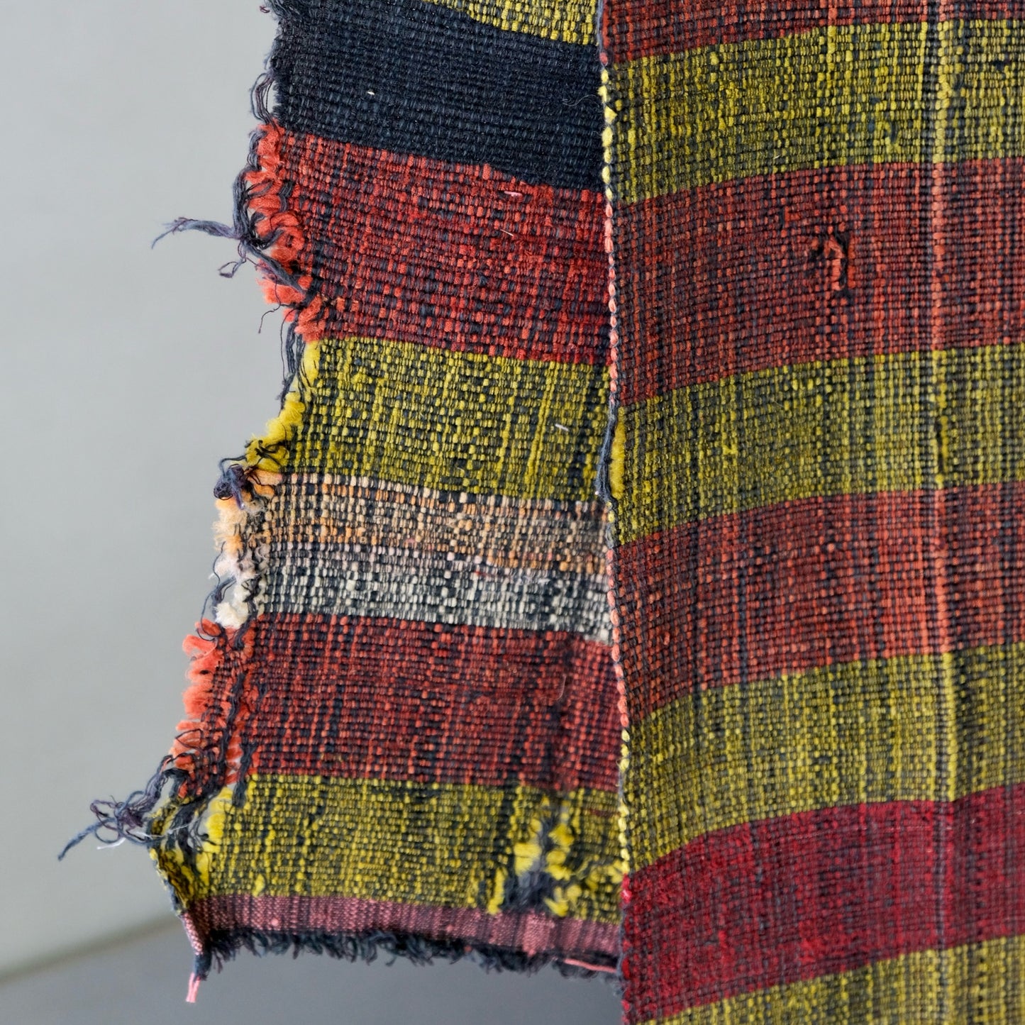 Japanese antique Sakiori Art Runner All-Silk (154x22cm) - Multi-Use Japanese Textile Art(b-57)