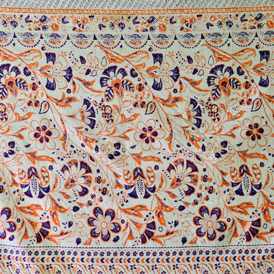 Vintage Japanese Massive Sarasa Calico Cotton Textile (b-45)