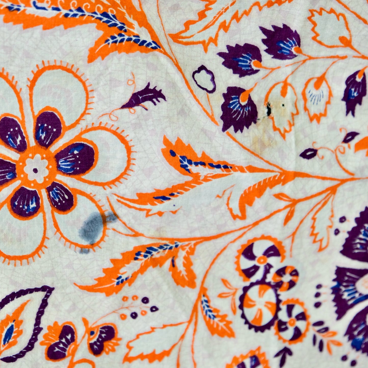 Vintage Japanese Massive Sarasa Calico Cotton Textile (b-45)