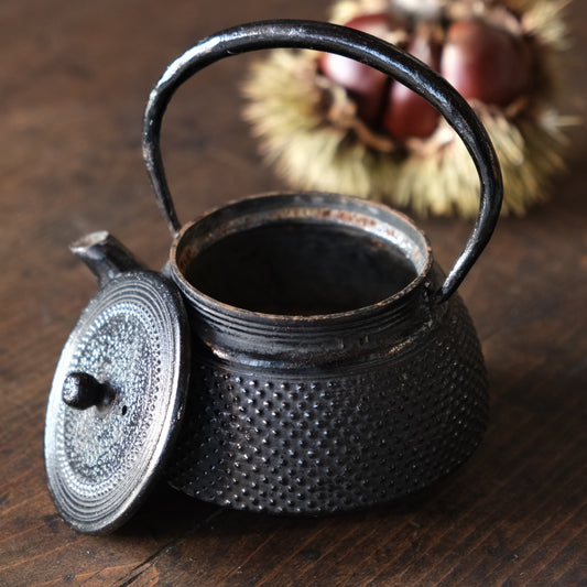 Vintage Japanese Tetsubin iron kettle small size