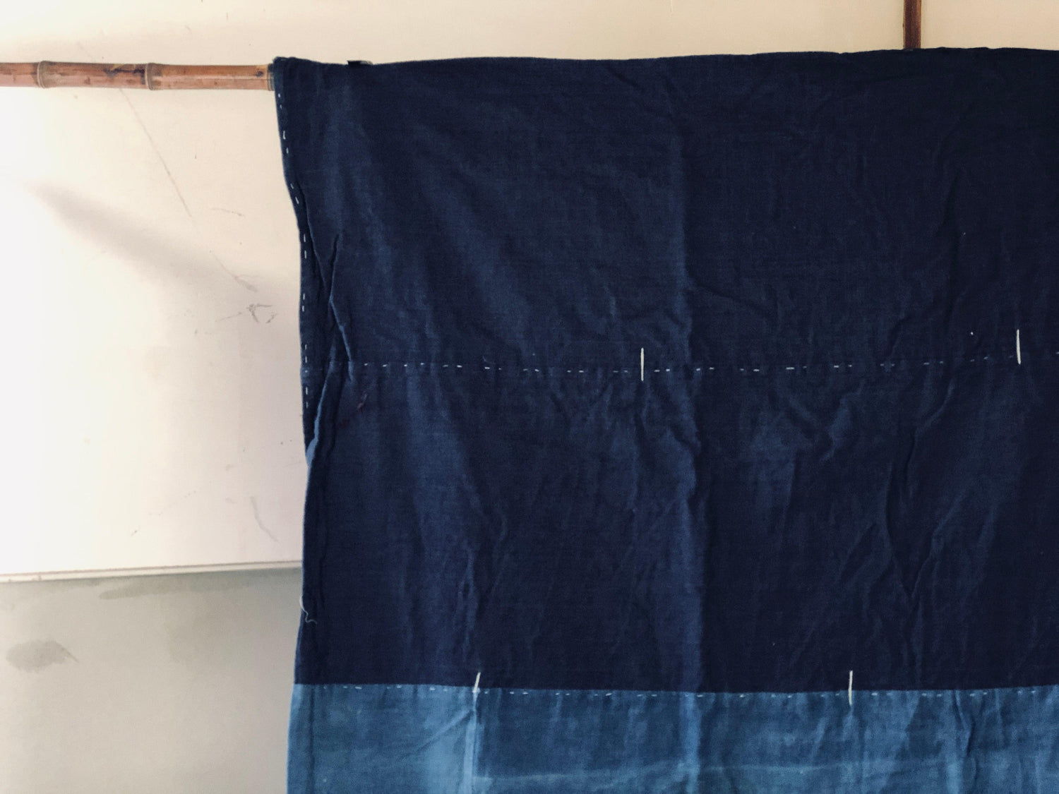 Vintage Japanese indigo dyeing BORO rug - VINTAGE BLUE JAPAN