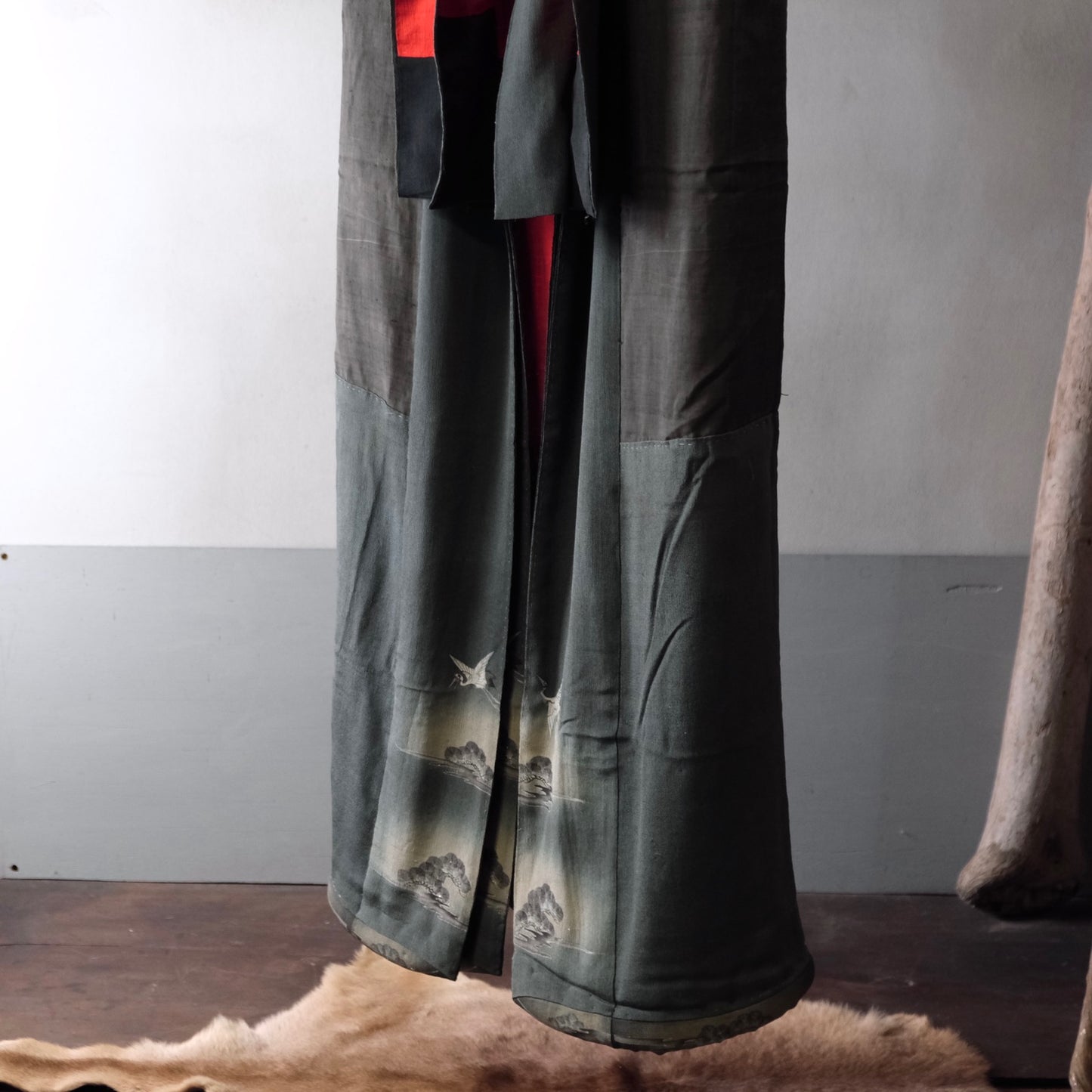 Vintage Japanese Edo-chiri silk kimono